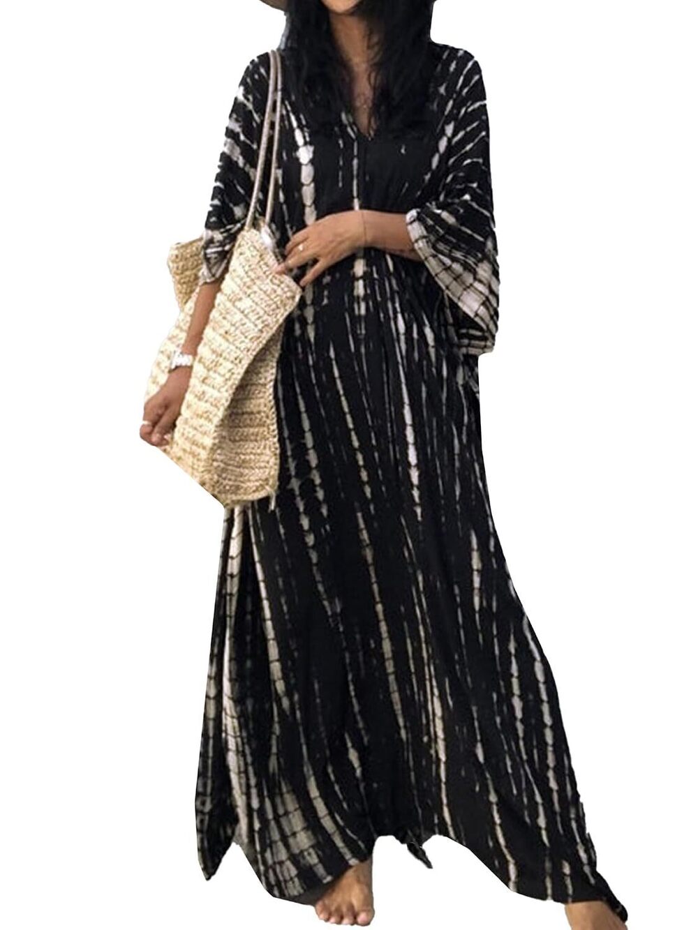 Women Summer Caftan Coverups Dress Kimono Beach Vacation Wear